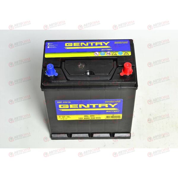 Аккумулятор 40VL GENTRY ASIA (R+) (0) SMF т. кл.(пт 330) (187х127х220) ТУРЦИЯ, изображение 3