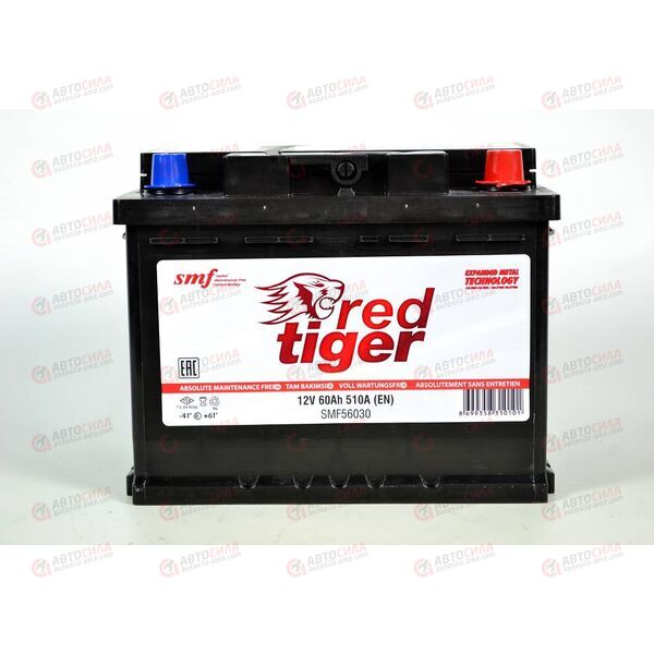 Аккумулятор 60VL RED TIGER (R+) (0) SMF (пт 510)(242х175х190) ТУРЦИЯ, изображение 2
