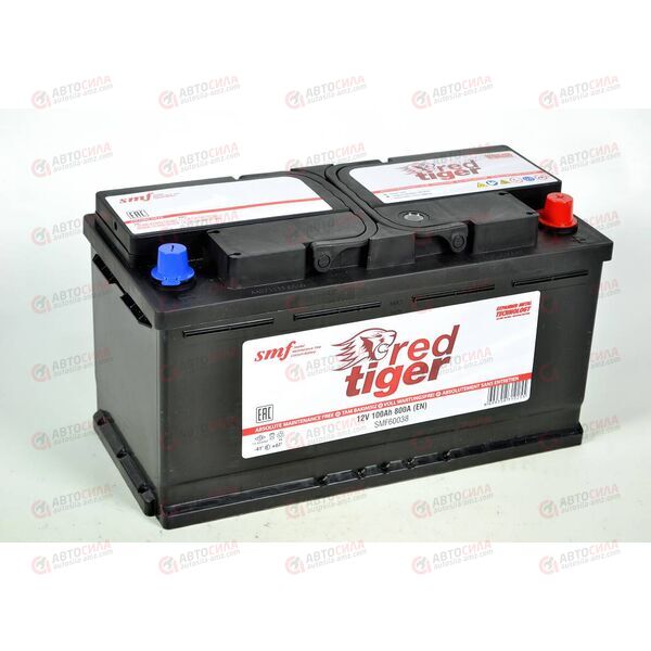 Аккумулятор 100VL RED TIGER (R+) (0) SMF (пт 800)(353х175х190) ТУРЦИЯ, изображение 3