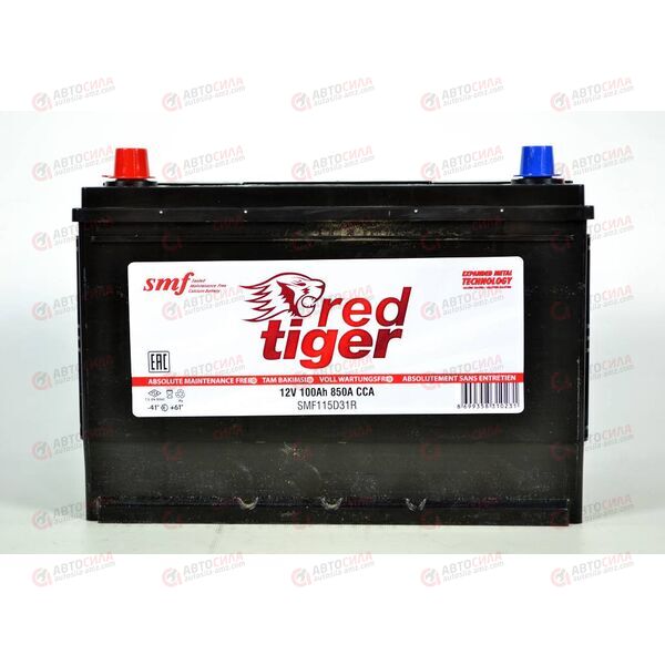 Аккумулятор 100VL RED TIGER ASIA (L+) (1) SMF (пт 850)(306х172х220) ТУРЦИЯ, изображение 2