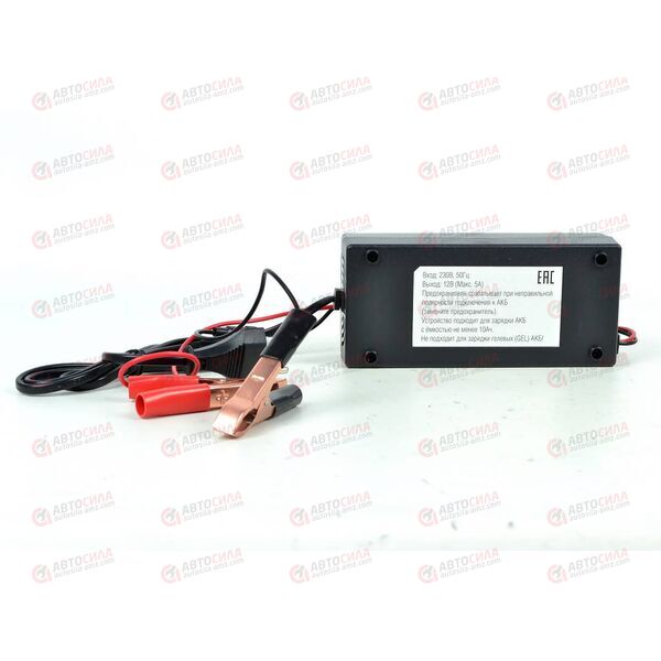 Зарядное устройство 12V-5A автоматическое, импульсное AIRLINE, изображение 3