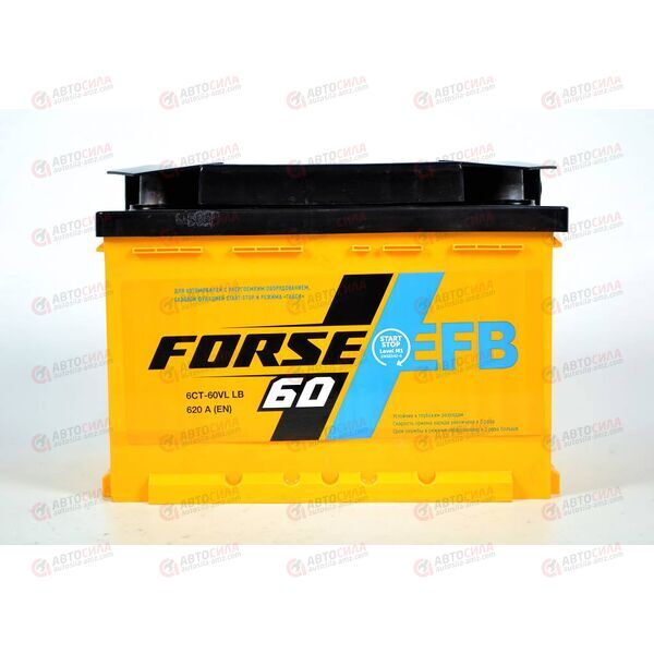 Аккумулятор 60VL FORSE EFB (L+) (1) (пт 620)(242х175х175) 2020 год, изображение 2