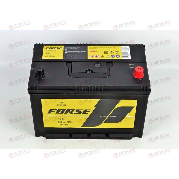 Аккумулятор 95VL FORSE ASIA (R+) (0) SMF (пт 800)(302х172х220) 2020 год КОРЕЯ, изображение 3