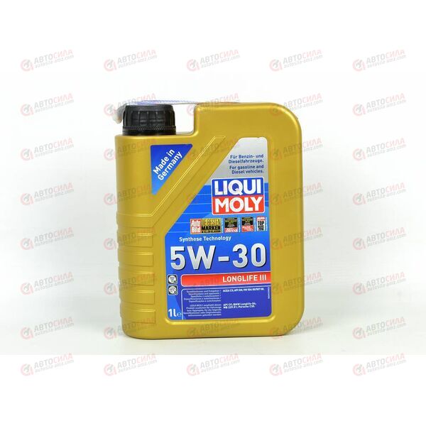 Масло ДВС LIQUI MOLY 5W30 Longlife III 1 л, изображение 2