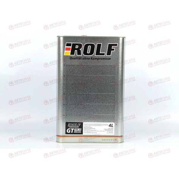 Масло ДВС ROLF 5W30 ACEA A3/B4 GT 4 л (4 шт), Емкость: 4 л, изображение 3