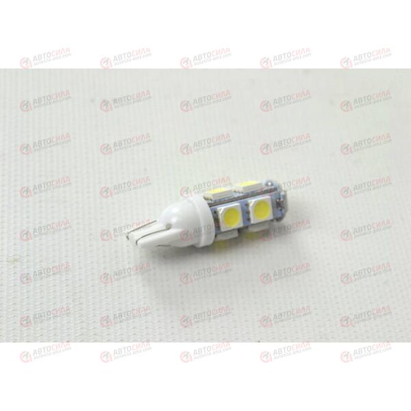 Лампа с/диод 12В T10-9 W5W 9SMD габарит белая AV, изображение 2