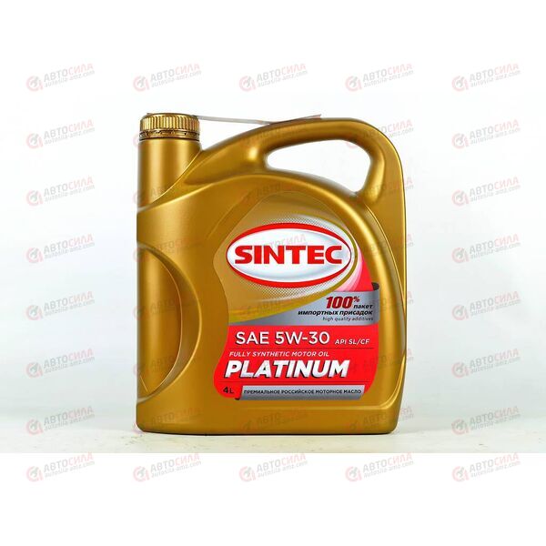 Масло ДВС SINTEC 5W30 SL/CF Platinum 4 л, изображение 2