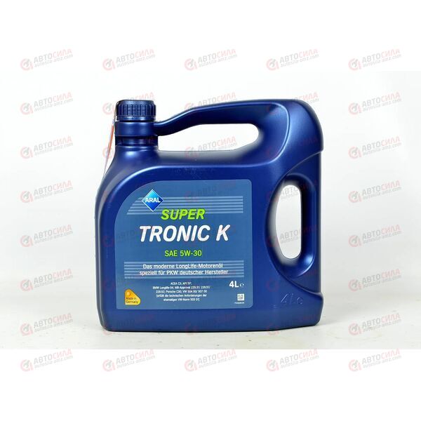 Масло ДВС ARAL 5W30 C3 Super Tronic K LL-III (VW 504/507.00) 4 л, Емкость: 4 л, изображение 2
