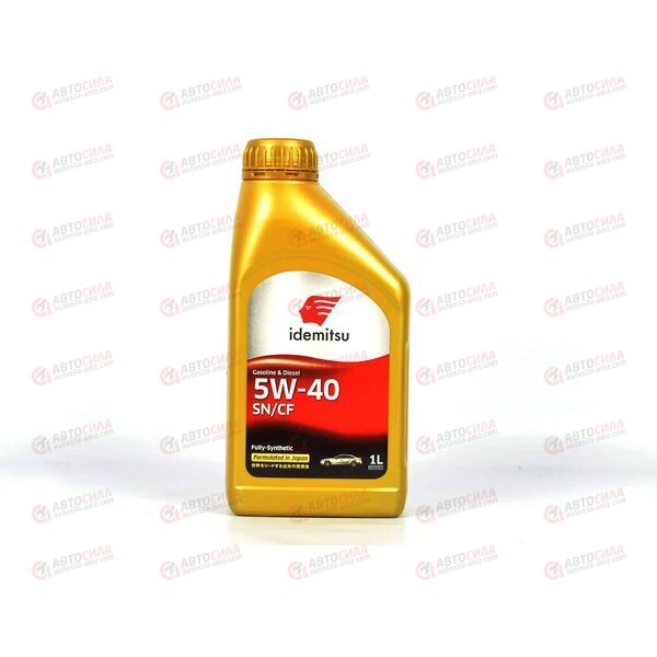 Масло ДВС IDEMITSU 5W40 SN/CF F-S SN/CF 1 л Пластик, изображение 2