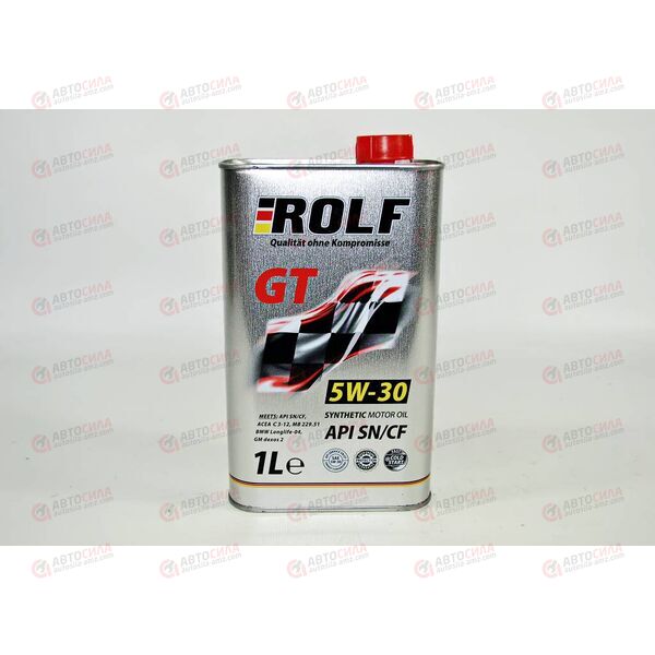 Масло ДВС ROLF 5W30 SN/CF GT 1 л (12 шт), Емкость: 1 л., изображение 2