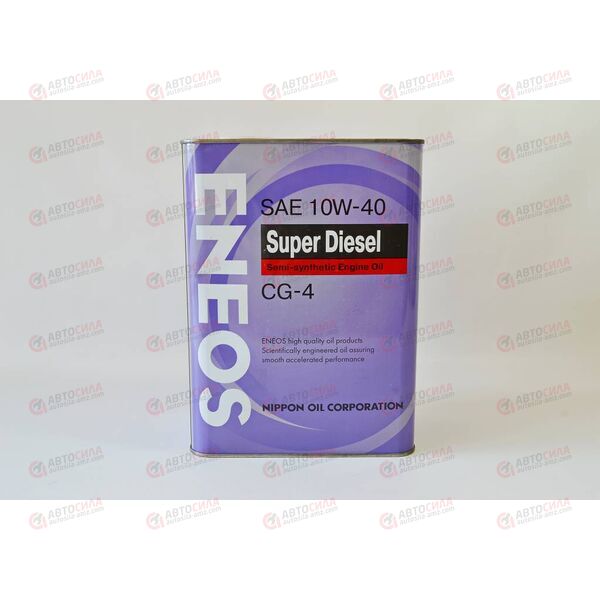 Масло ДВС Eneos 10W40 Super Diesel CG-4 4 л, изображение 2