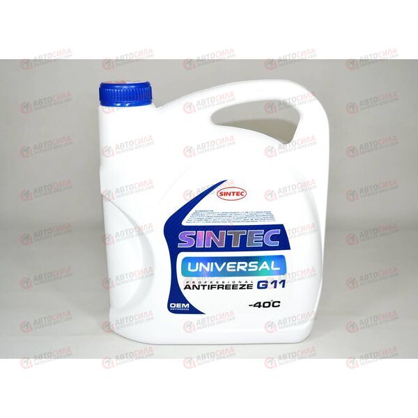 Антифриз SINTEC - 40 град (синий) UNIVERSAL G11 5 кг (4 шт), изображение 2