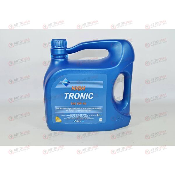 Масло ДВС ARAL 5W40 SN/CF High-Tronic 4 л, Емкость: 4 л, изображение 3