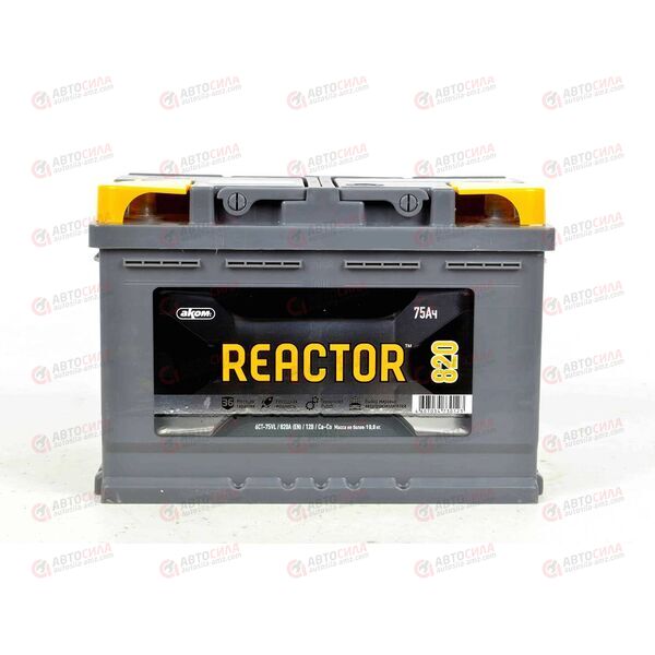 Аккумулятор 75VL REACTOR (L+) (1) (пт 820)(278х175х190) 2022 год, изображение 2