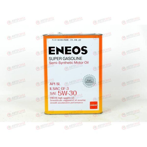 Масло ДВС Eneos 5W30 Super Gasoline SL п/с ж/б 4 л, Емкость: 4 л, изображение 2