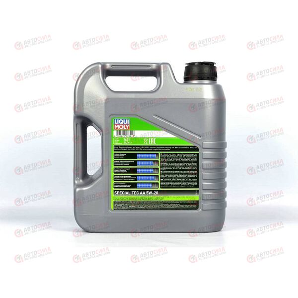 Масло ДВС LIQUI MOLY 5W20 Special Tec AA SP GF-6A 4 л, Емкость: 4 л, изображение 3