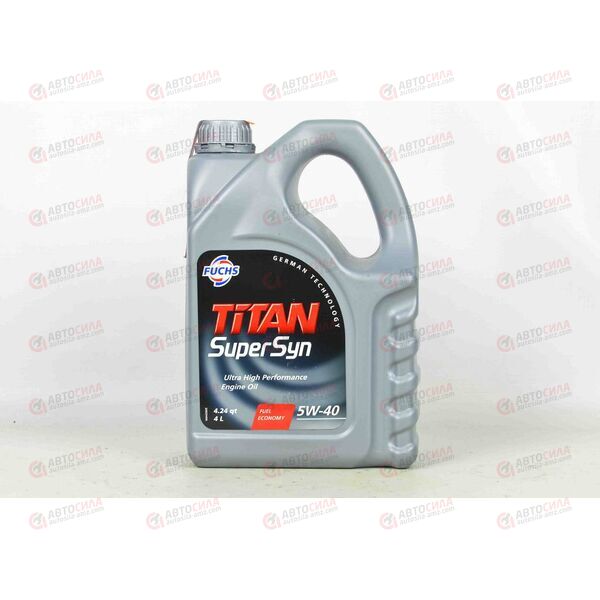Масло ДВС FUCHS 5W40 TITAN SUPERSYN 4 л, Емкость: 4 л, изображение 2