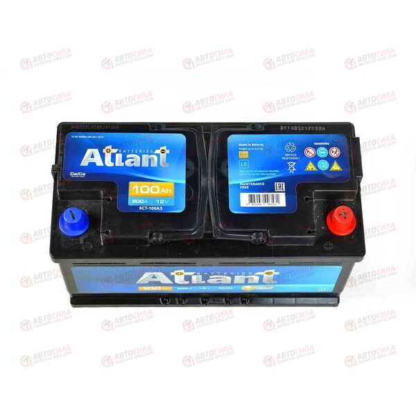 Аккумулятор 100VL ATLANT (R+) (0) (пт 800)(353х175х190) 2022 год, изображение 3