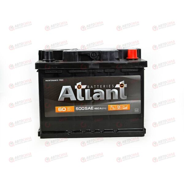 Аккумулятор 60VL ATLANT Black (R+) (0) (пт 460)(242х175х190) 2022 год, изображение 2