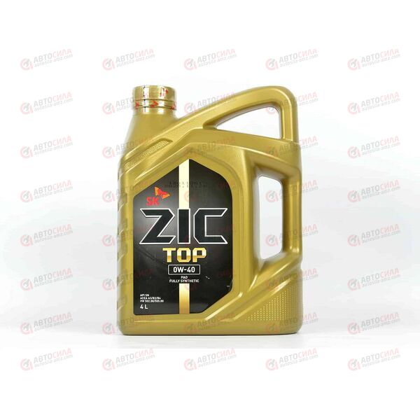 Масло ДВС ZIC 0W40 SN/CF TOP 4 л, изображение 2