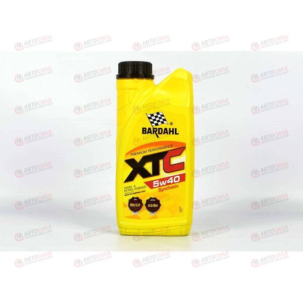 Масло ДВС Bardahl 5W40 XTC SN/CF 1 л, Емкость: 1 л., изображение 2