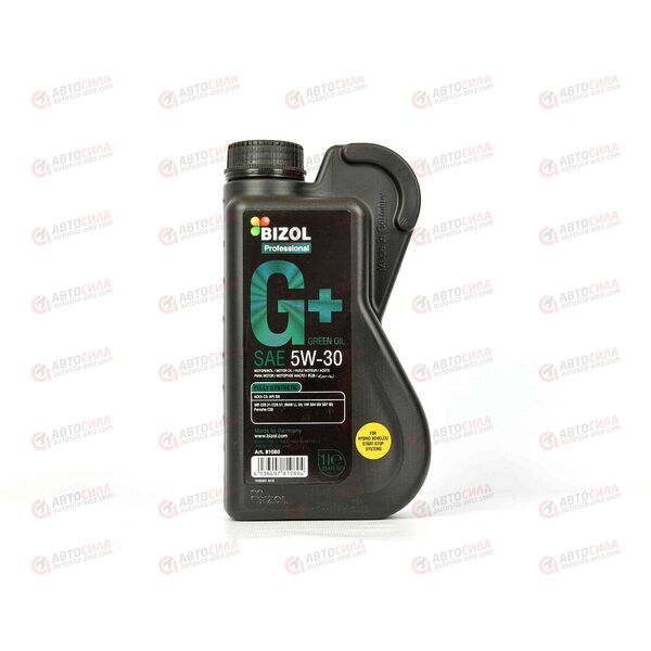 Масло ДВС BIZOL 5W30 SN C3 VW 504/507 Green Oil+ 1 л (12 шт), изображение 2