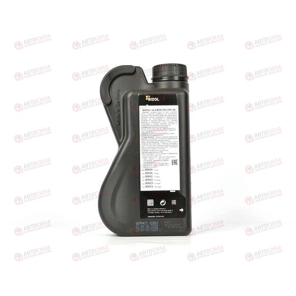 Масло ДВС BIZOL 10W40 SN/CF A3/B4 Allround 1 л (12 шт), Емкость: 1 л., изображение 3