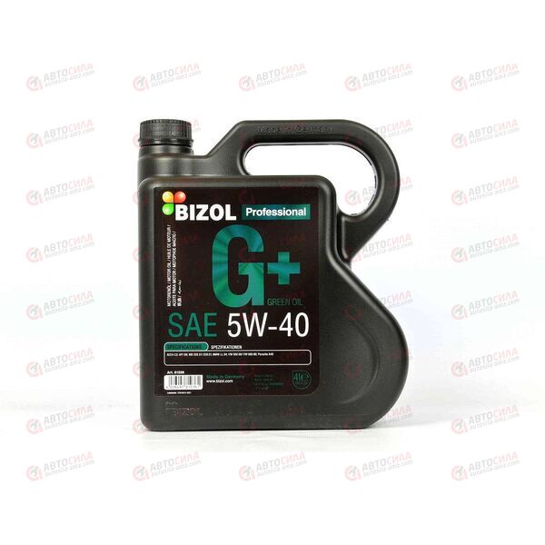 Масло ДВС BIZOL 5W40 SN C3 Green Oil+ 4 л (4 шт), Емкость: 4 л, изображение 2