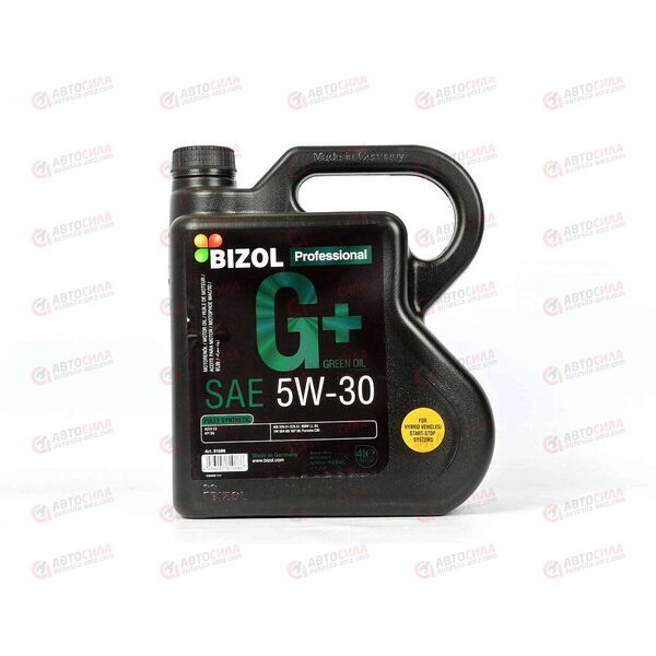 Масло ДВС BIZOL 5W30 SN C3 VW 504/507 Green Oil+ 4 л (4 шт), изображение 2