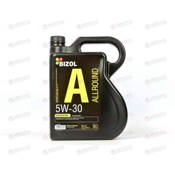 Масло ДВС BIZOL 5W30 SP/SN Plus GF-6A Allround 5 л (4 шт), Емкость: 5 л, изображение 2