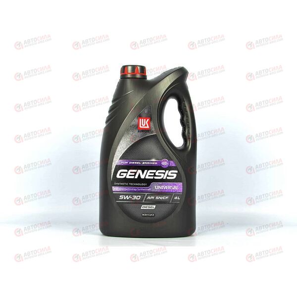 Масло ДВС Лукойл 5W30 SN/CF Genesis Universal Diesel C2/C3 4 л, изображение 2