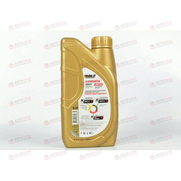Масло ДВС ROLF 5W30 C3 VW504/507 DPF 3-SYNTHETIC Пластик 1 л РАСПРОДАЖА, изображение 3