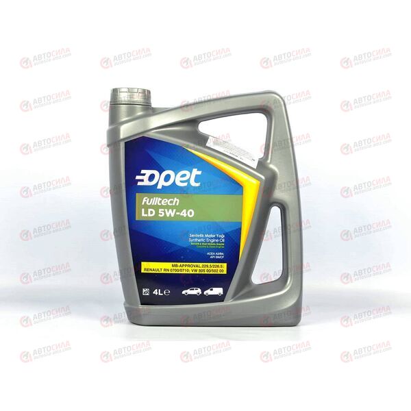 Масло ДВС FUCHS OPET 5W40 SN A3/B4 Fulltech LD 4 л (4 шт), Емкость: 4 л, изображение 2