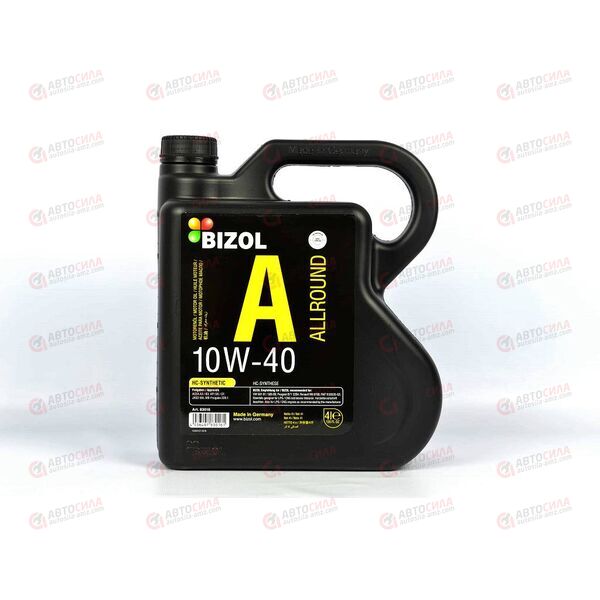 Масло ДВС BIZOL 10W40 SN/CF A3/B4 Allround 4 л (4 шт), Емкость: 4 л, изображение 2