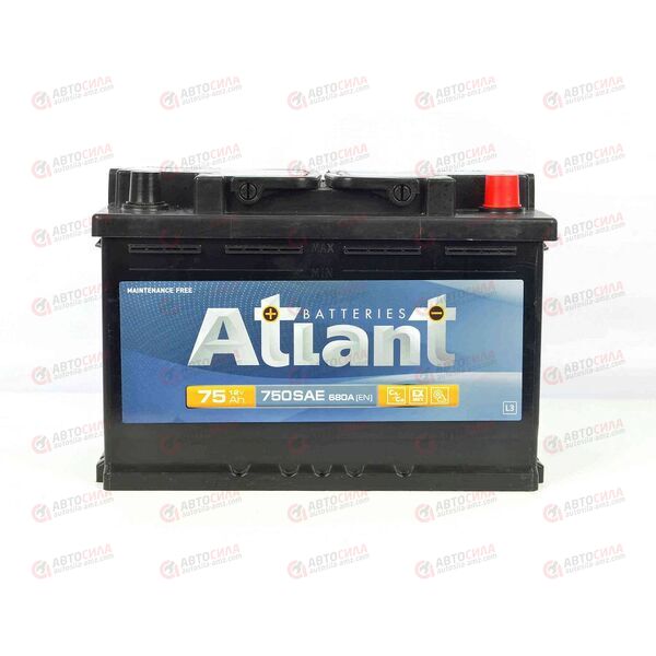 АКБ 75VL ATLANT (R+) (0) (пт 680)(278х175х190) 2023 год, изображение 2