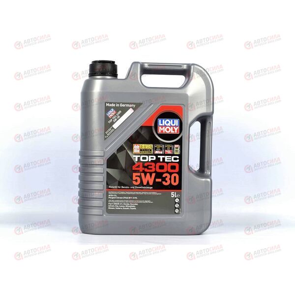 Масло ДВС LIQUI MOLY 5W30 Top Tec 4300 C2 5 л, Емкость: 5 л, изображение 2
