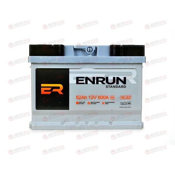 АКБ 62VL ENRUN (R+) (0) (пт 600)(242х175х175) 2023 год, изображение 2