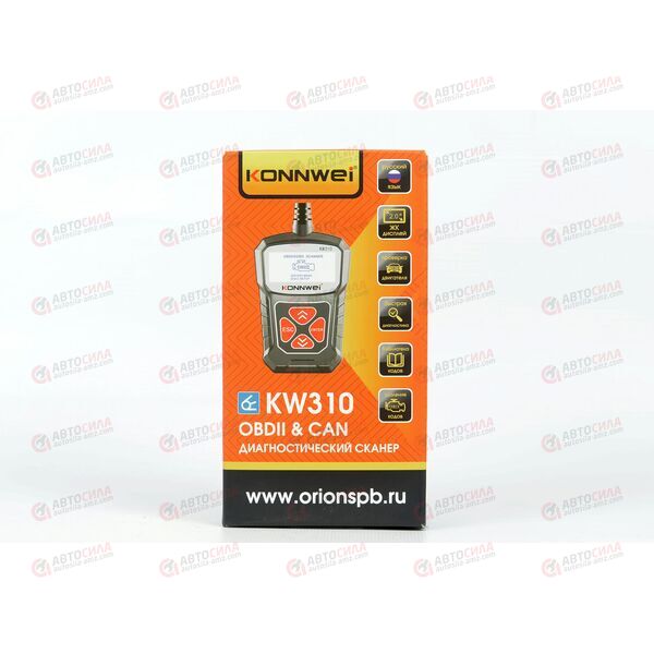 Автосканер Konnwei KW310 (ч/б экран, рус. язык, все протоколы) НПП Орион, изображение 2