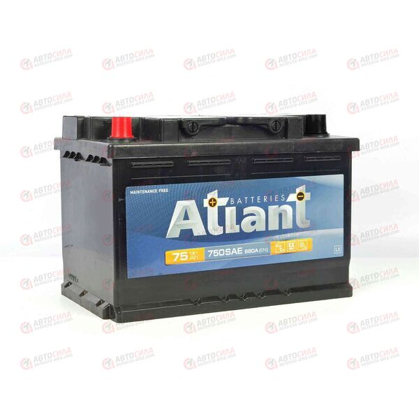 АКБ 75VL ATLANT (L+) (1) (пт 680)(278х175х190) 2024 год