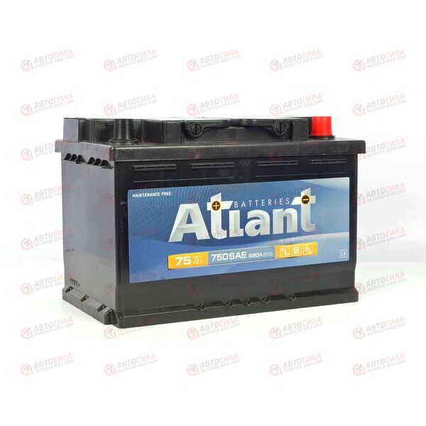 АКБ 75VL ATLANT (L+) (1) (пт 680)(278х175х190) 2023 год