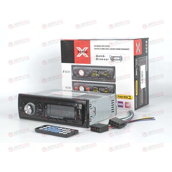 Автомагнитола 1Din 4х60Вт 6227 AV