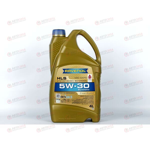 Масло ДВС RAVENOL 5W30 HLS SAE 4 л, Емкость: 4 л, изображение 2