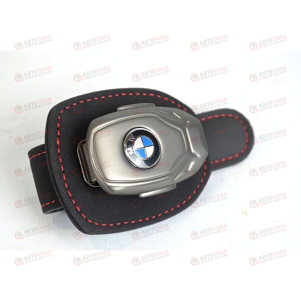 Держатель для очков BMW крепление на козырек черный замша AV