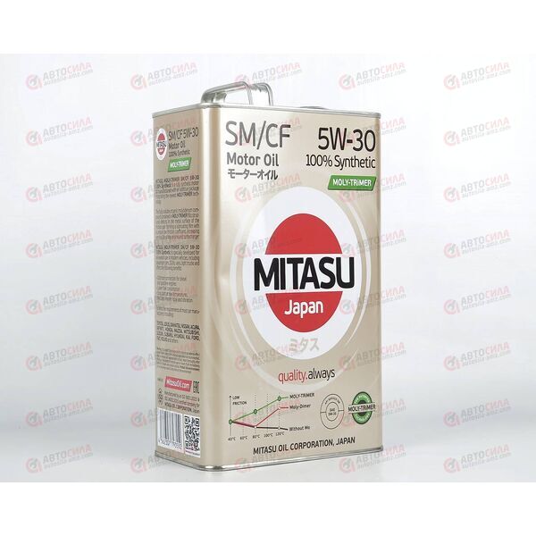 Масло ДВС MITASU 5W30 SM MOLY-TRIMER ILSAC GF-4 4 л