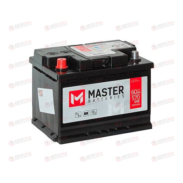 АКБ 60VL MASTER BATTERIES (L+) (1) (пт 520)(242х175х190) 2025 год