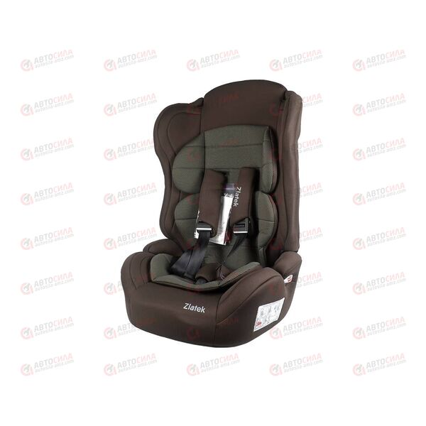Автокресло детское Atlantic lux карбон коричневый в разборе, гр 1/2/3, 9-36 кг, 1-12 лет ZL513 ZLATEK